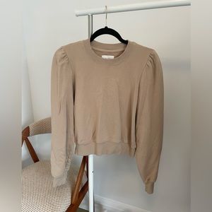 Aritzia “Wilfred Free” beige cotton top